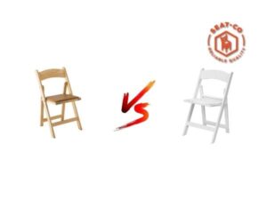wood folding chair vs resin folding chair